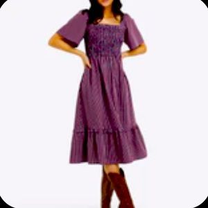 Draper James checkered dress